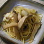 白菜とエリンギのパスタ