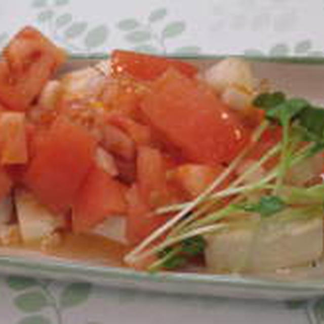 トマトと豆腐のピリ辛サラダ