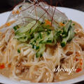 マーボー豆腐の素でピリ辛☆坦坦麺風 by シュリンピさん