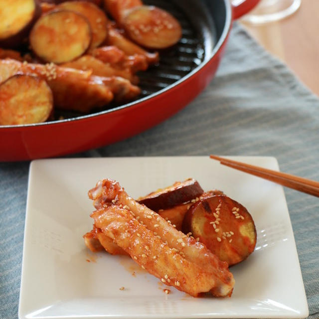 さつまいも入り☆ヤンニョングリルチキン