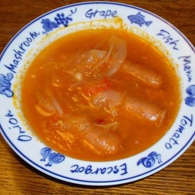 [レシピ][スープ] ウインナーのトマトスープ