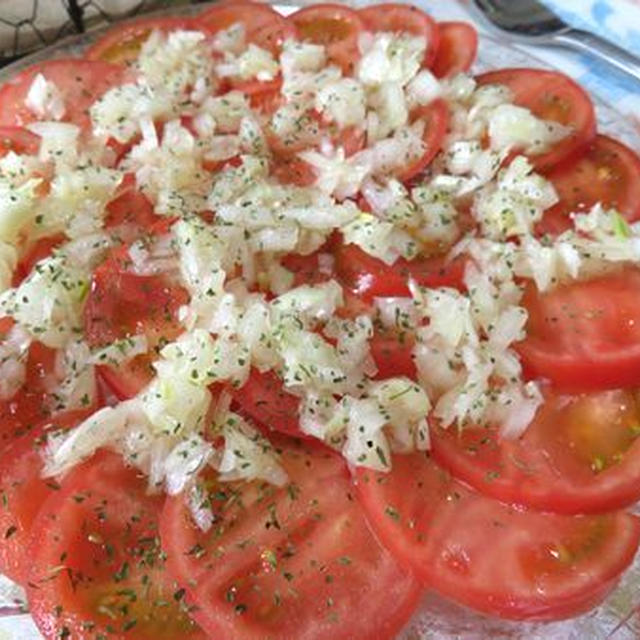 ブリックスナインでうま～♪　トマトのカルパッチョ風サラダ