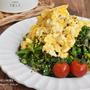 レンジで簡単＊菜の花とふわふわ卵のバター醤油サラダ