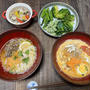 石井シンガポールラクサ麺ベトナム風牛肉麺・ブロッコリーアスパラ蚕豆小松菜カサゴアクアパッツァ