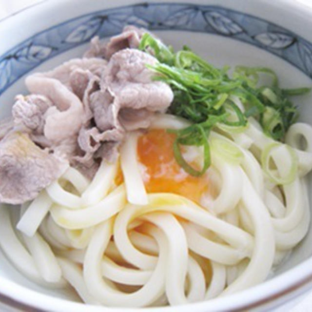 豚しゃぶ釜たまうどん♪