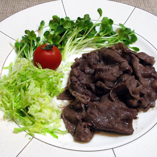 ■牛肉の赤ワインソテー