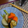 三色野菜の柚子胡椒餡