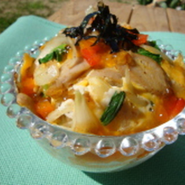 ＊ジュレオムレツのっけて素麺＊