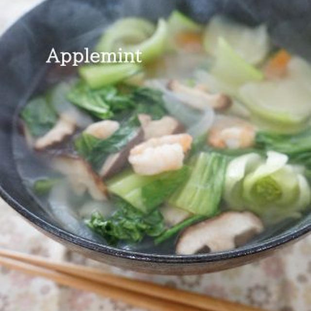 ◆コストコ海老で◆やさしい塩味の五目あんかけラーメン