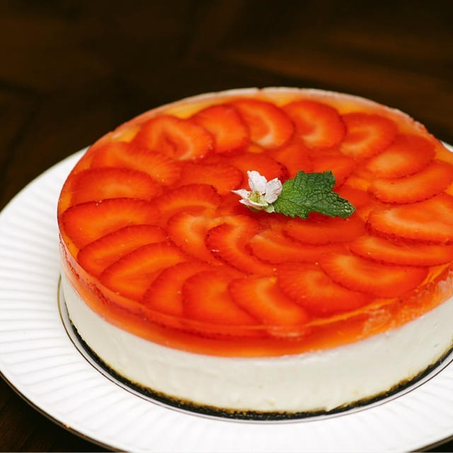 いちごたっぷり！レアチーズケーキ　in ダラス