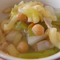 マ・マー早ゆでパスタを使ったスープ