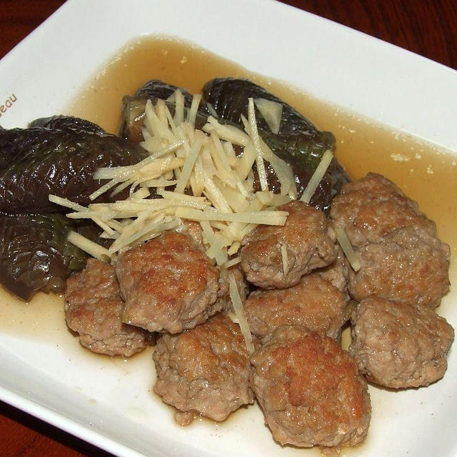 茄子と肉団子のあっさり煮
