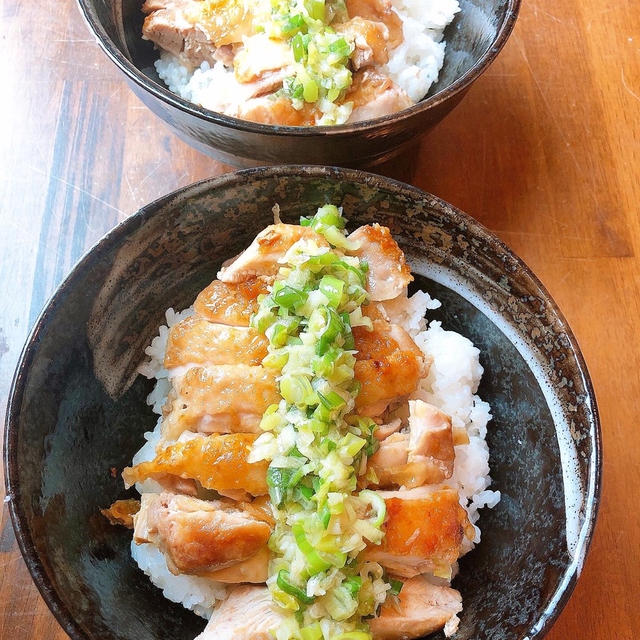 ランチはねぎ塩チキンです！！