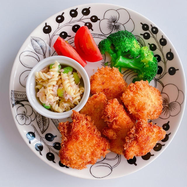中３息子が朝からガッツリ!!夕飯をリメイクした朝ごはん♡