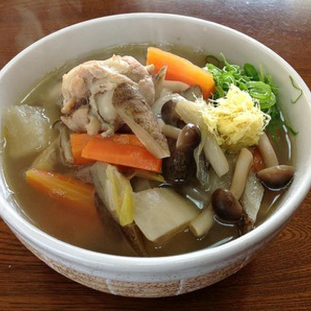 朝からガッツリ「しっぽくうどん」風
