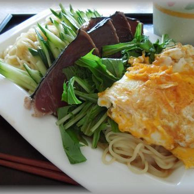 カツヲのたたきのっけ冷麺