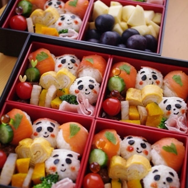運動会のフレー！フレー！応援パンダ弁当