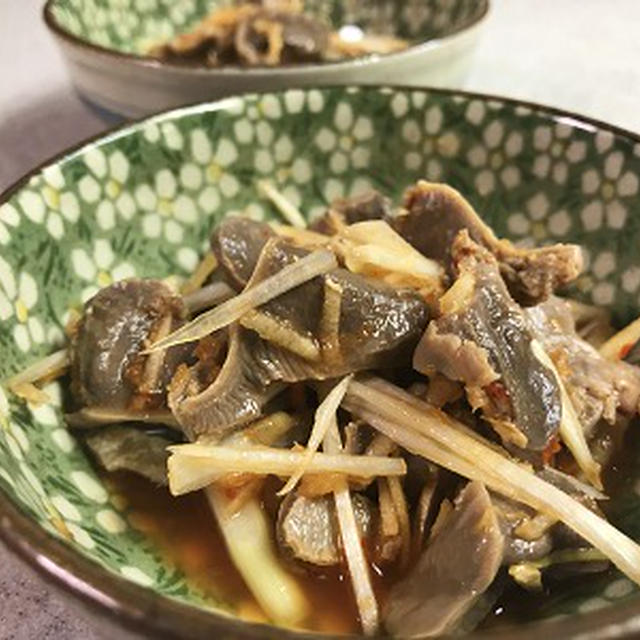 作り置きできる砂肝の中華風和え物♪