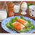 おすましたまごちゃんとチーズトーストの朝ごはん
