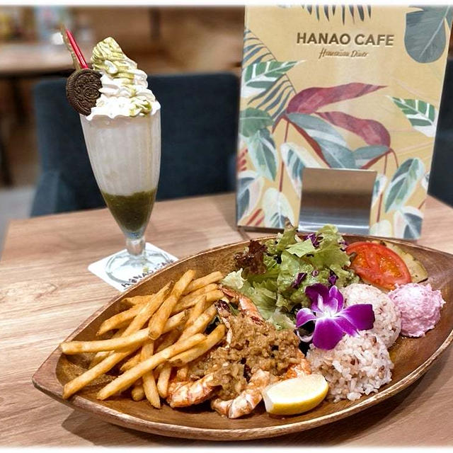 ハワイカフェでランチ『HANAO CAFE』西武所沢店でガーリックシュリンプ♪