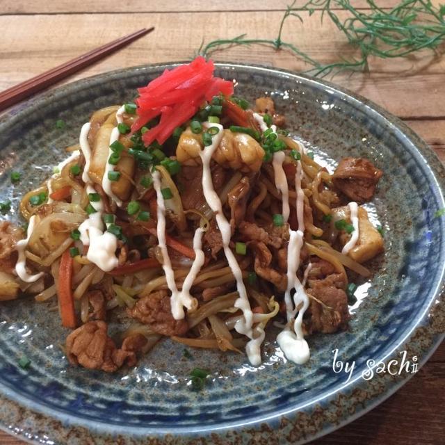 いか焼きそば！海の家味♡