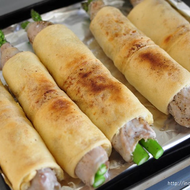 子どもの日《トースターで焼くだけ簡単！油揚げシートで巻き巻きとんかつ風》と昨日はカレー