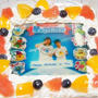 ●モニプラ●子供たちの写真入りの誕生日ケーキでお祝い♪