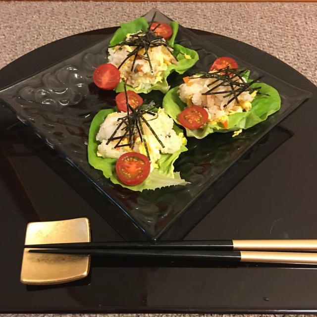 Feb.23.Sunday ୨୧ ちらし寿司のサラダ巻き