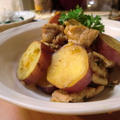 サツマイモと豚肉のピリ辛煮＊秋刀魚の塩焼き＊秋の味わいごはん♪