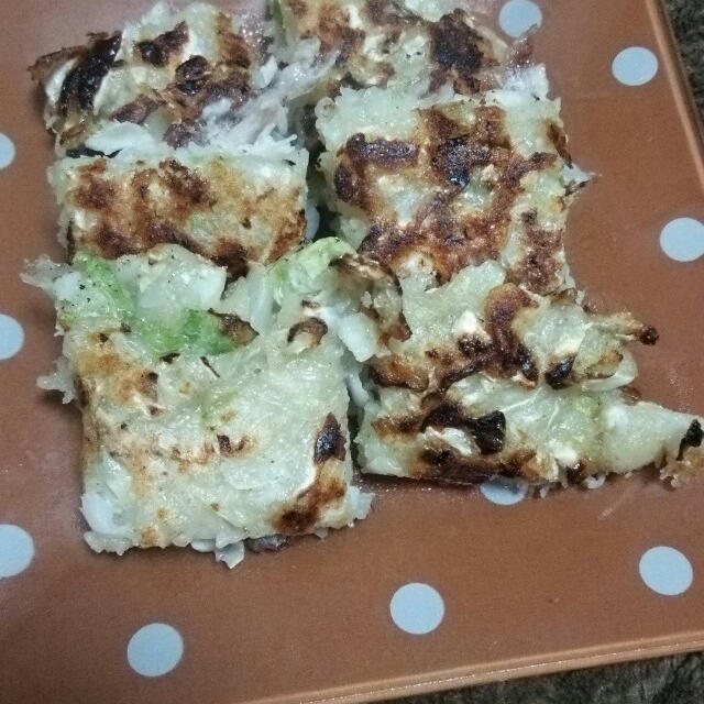 ジャガイモのチヂミ風お好み焼き