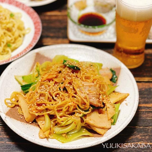 ダブルの麺料理で夕食の日。　〜とってもおいしくてお気に入りの冷凍食品〜