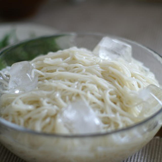 夏の終わりの大門素麺