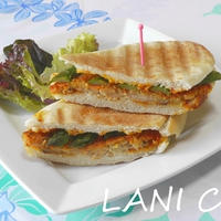 大豆バーグパニーニ