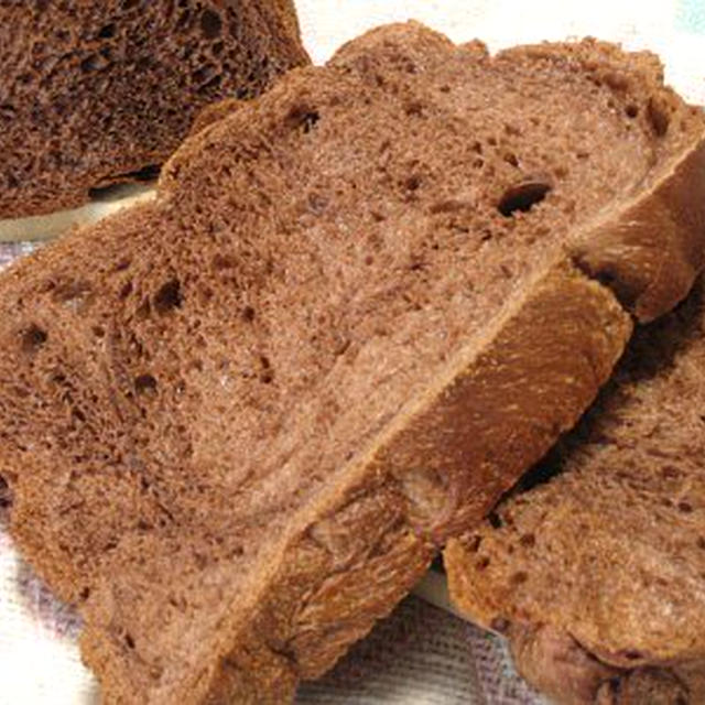 ホームベーカリーで作る「しっとりチョコ食パン」