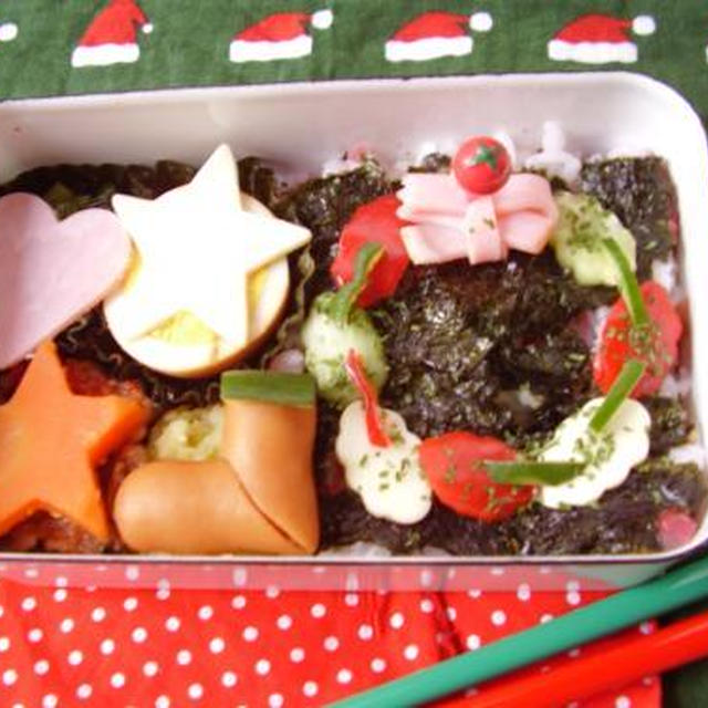 12月20日(月)のお弁当・クリスマスのおベント－その１