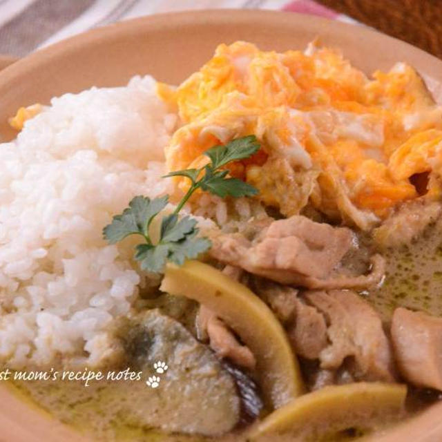 カレーのオムレツご飯