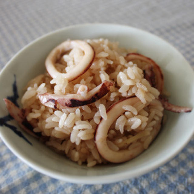 土鍋でイカご飯の作り方