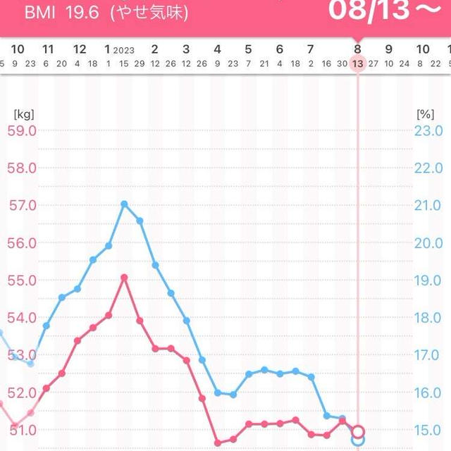 カリカリダイエット中間結果