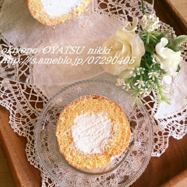 願いを込めて。純白ロールケーキ。