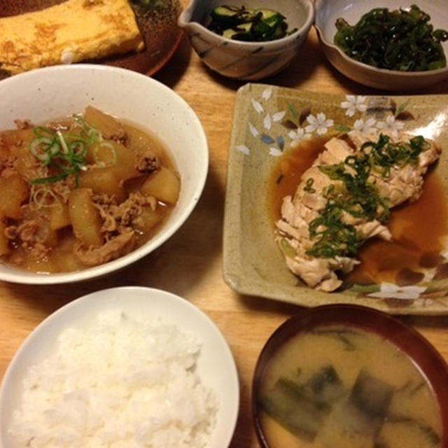 昨夜は大根と豚の煮物など～と最近の晩御飯などなど