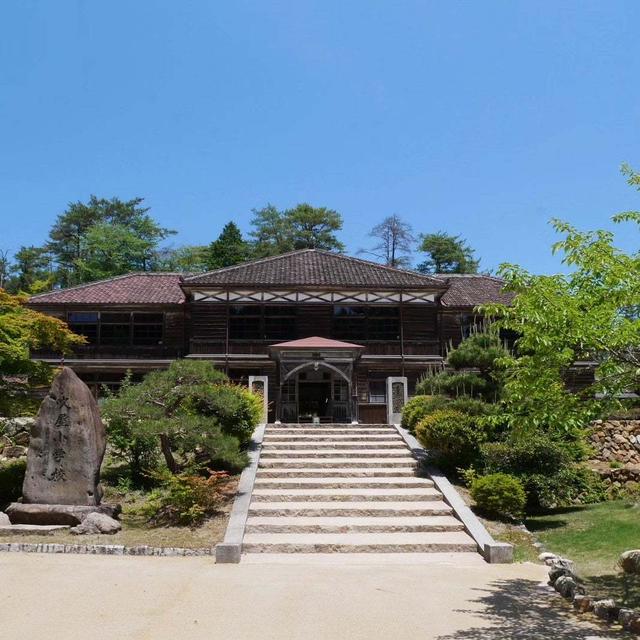 高梁市、吹上小学校の木造校舎#最近撮った写真は