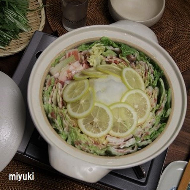 ミルフィーユみぞれレモン鍋。