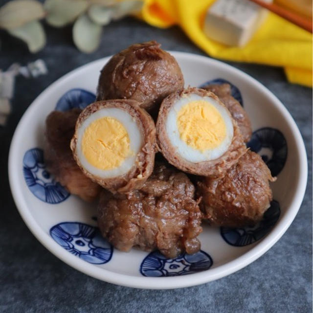 作り置きにも！うずら卵の肉巻き照り焼き