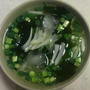 ワカメの冷製スープ～「三食ごはん　農村編２」の料理です♪