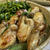 牡蠣のオイル焼き・ほうれん草のオイスター炒め＆庭のミニトマト♪