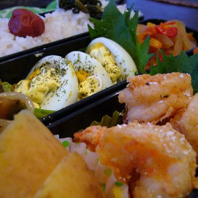 えびの唐揚げ弁当～☆