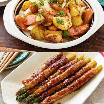 【サーモス連載】ハニマスジャーマンポテト＆アスパラの肉巻き照り焼き