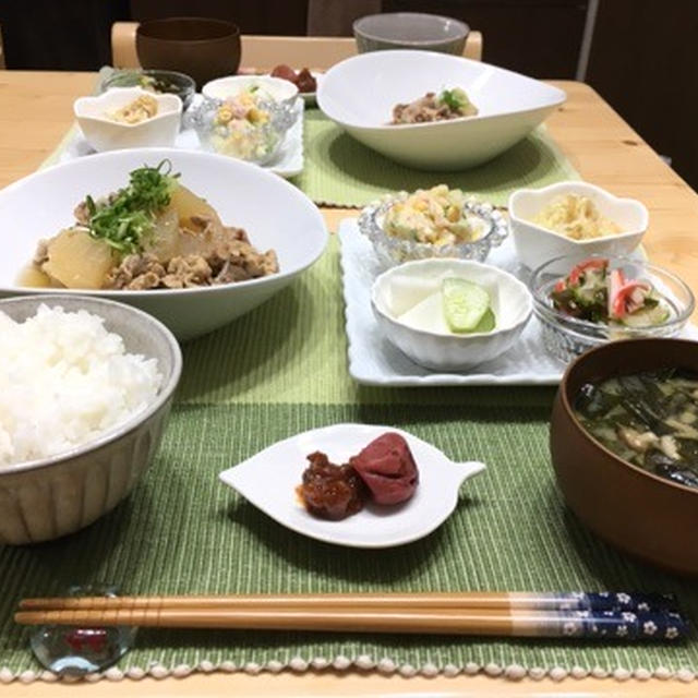 夕飯♪サッパリ！豚バラ大根