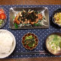 【晩ごはん】鶏肉の韓国風照り焼き、小松菜しらす炒め。
