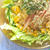 ヘルシー＆ボリューミィ夏ランチは香味野菜で爽やか〜！たっぷり生野菜とコーンのサラダ冷やし中華。